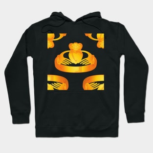 gold claddagh ring Hoodie